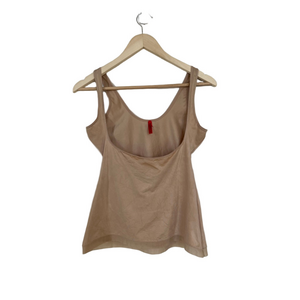 SPANX Beige Nude Smoothing Shapewear Open Bust Tank Top Control Fit XL